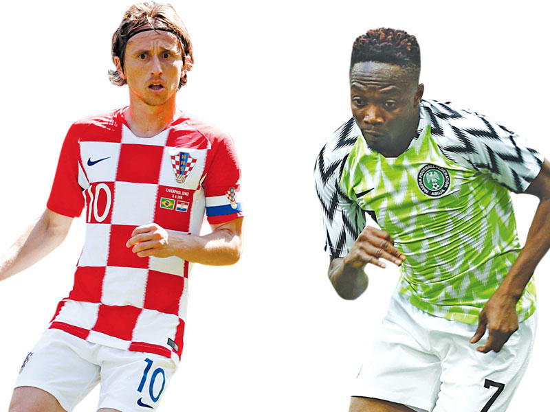 أحمد موسى نجم منتخب نيجيريا - مودريتش نجم المنتخب الكرواتي