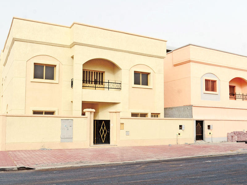 صورة أرشيفية لآخر نماذج البيوت الحكومية الجاهزة في مدينة جابر الأحمدn