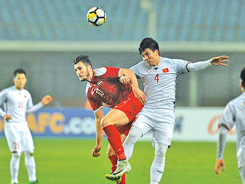 رأفت مهدي خلال لقاء سابق في التصفيات الآسيوية