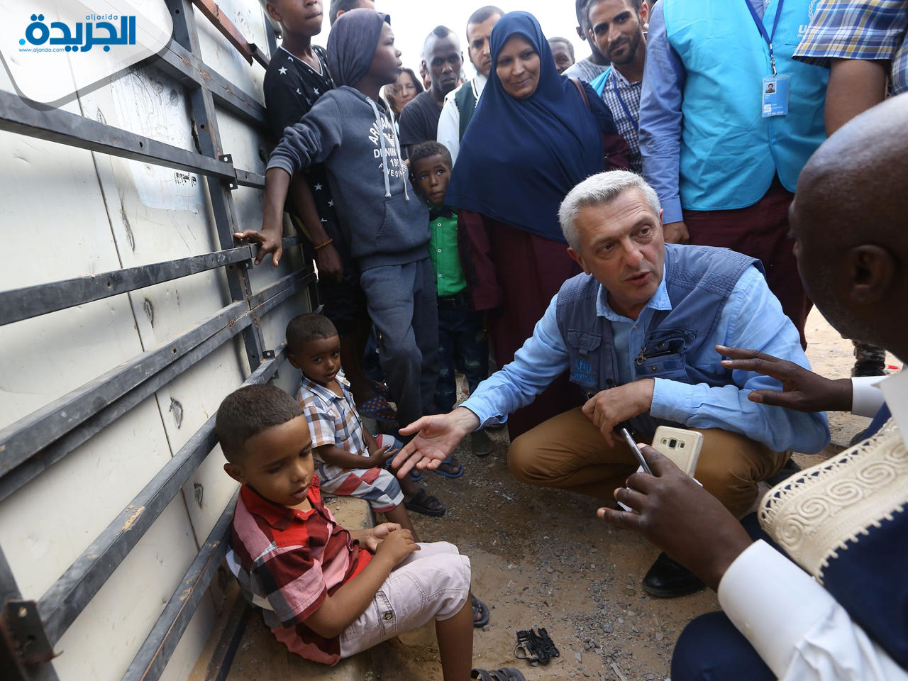 فيليبو غراندي في زيارة سابقة إلى ليبيا