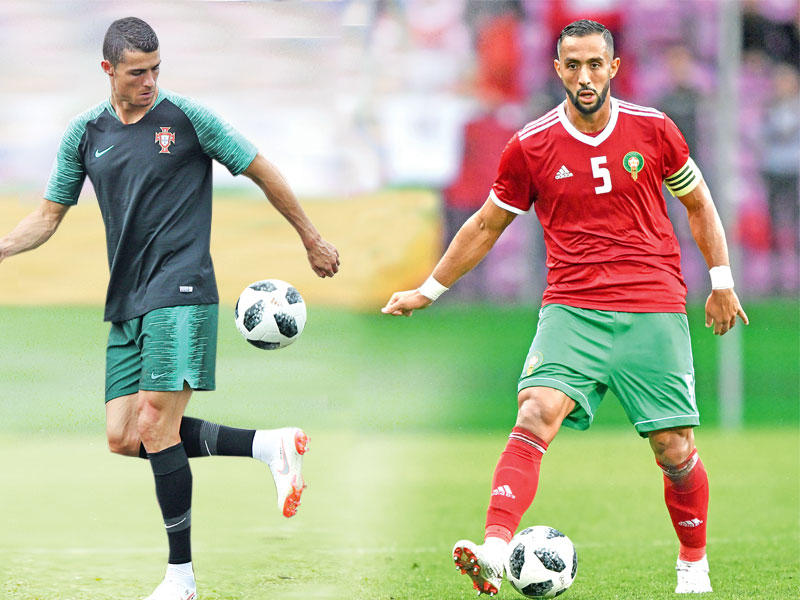 المهدي بنعطية و البرتغالي رونالدو