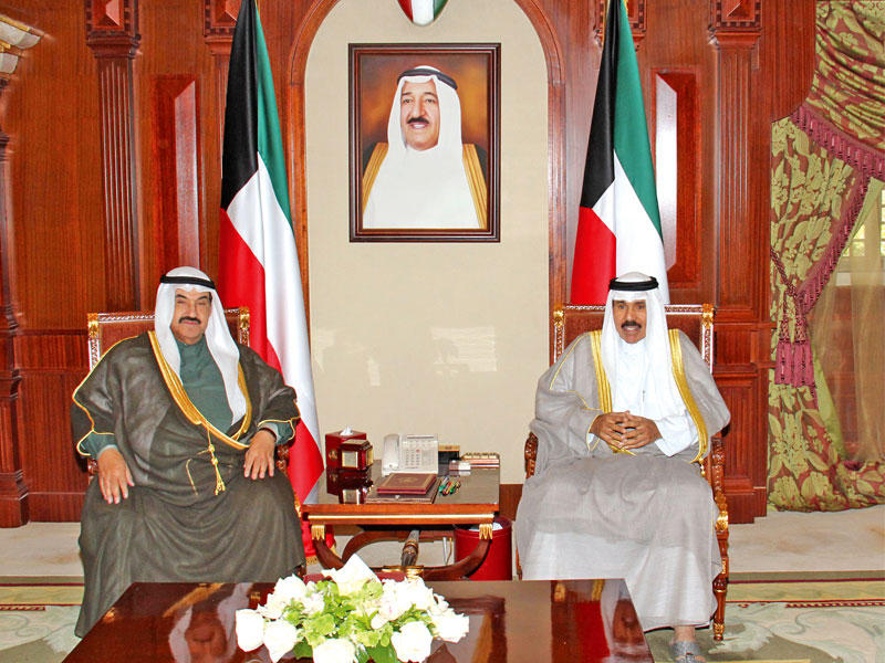 ولي العهد مستقبلاً ناصر المحمد أمس