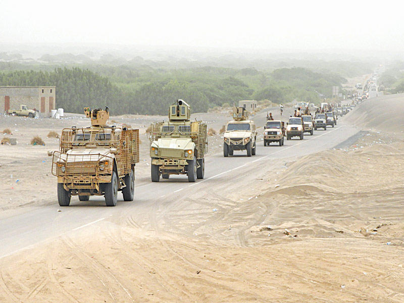 قوات يمنية تتجه إلى الحديدة (أرشيفية) 