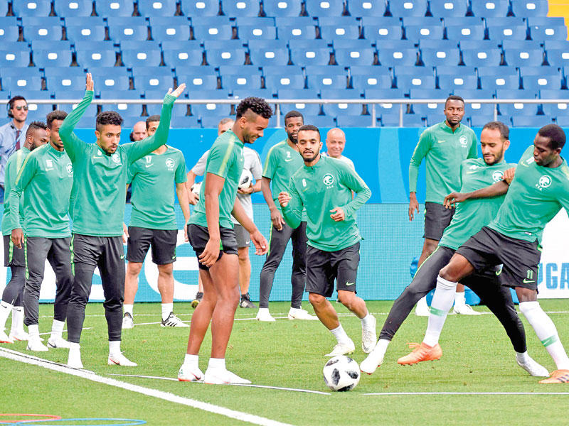 تدريبات المنتخب السعودي