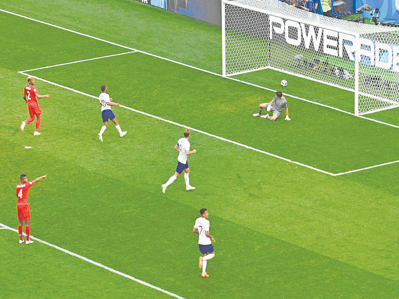 جانب من لقاء إنكلترا وبنما أمس