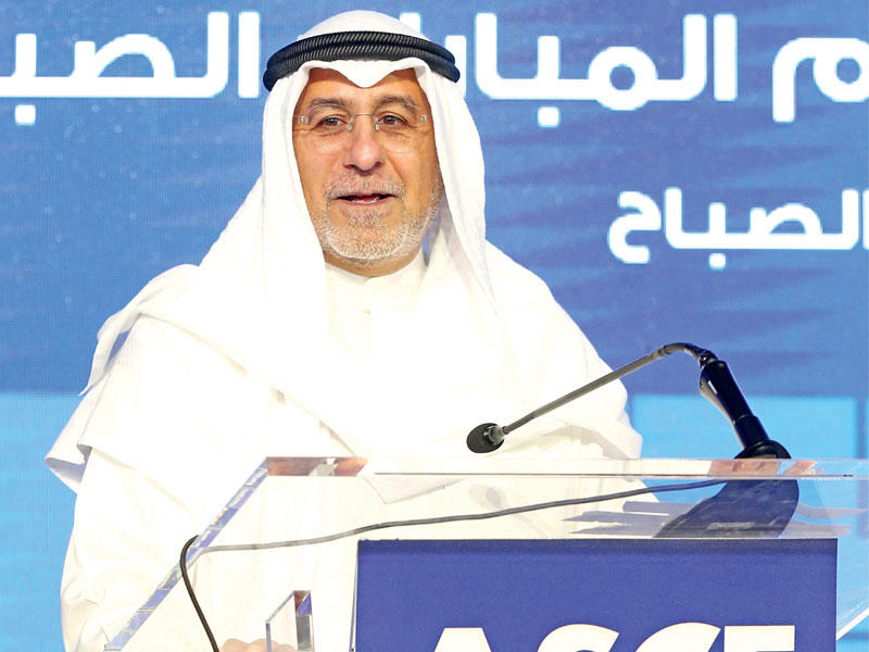 محمد الصباح متحدثا 