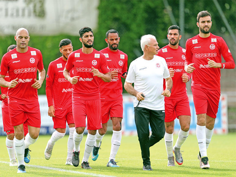 جانب من تدريبات منتخب تونس (أرشيفية)