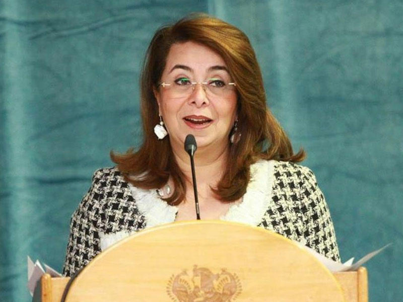  وزيرة التضامن الاجتماعي المصرية غادة والي