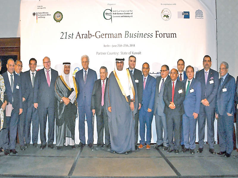 رئيس مجلس الوزراء سمو الشيخ جابر المبارك في الملتقى الاقتصادي العربي - الألماني في دورته الـ21 المنعقدة في برلينn