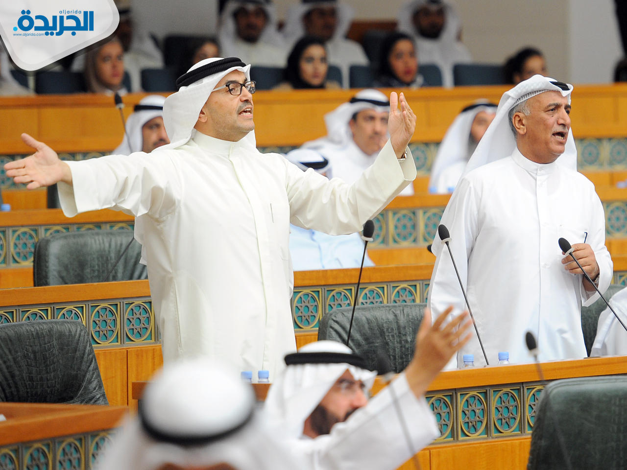 النائبان محمد المطير وشعيب المويزري