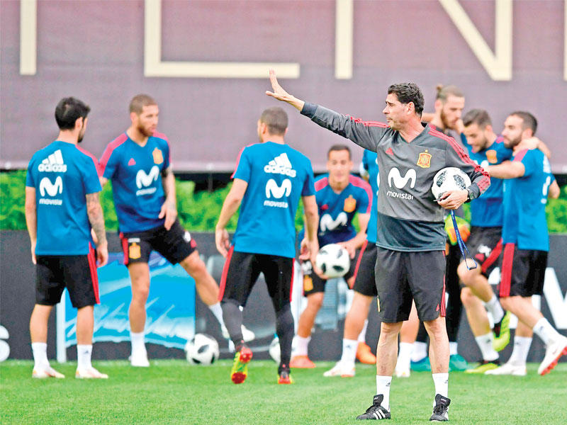 تدريبات المنتخب الإسباني