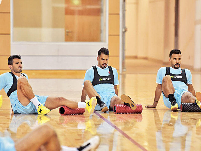 جانب من تدريب منتخب الصالات