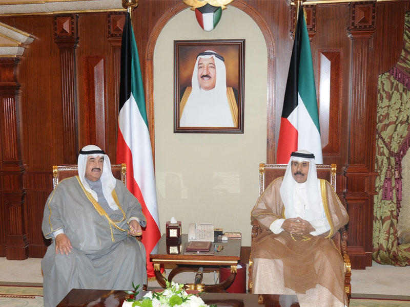 ولي العهد مستقبلاً ناصر المحمد أمس