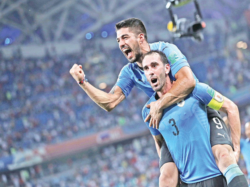 غودين وسواريز نجما الأوروغواي