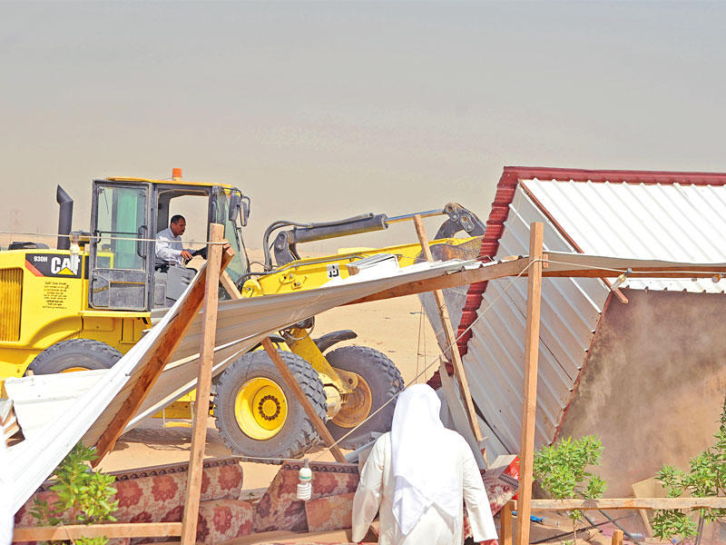 إزالة مخالفات المناطق البرية