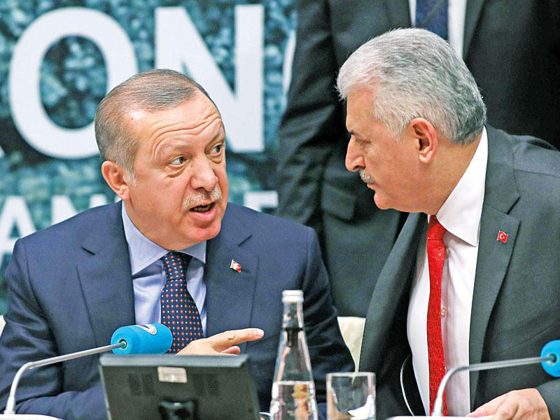 إردوغان ويلدريم رئيس مجلس النواب القادم وآخر رئيس وزراء تركي