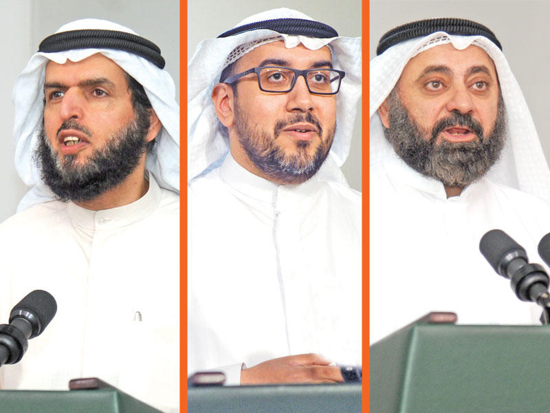 وليد الطبطبائي و عادل الدمخي و أسامة الشاهين