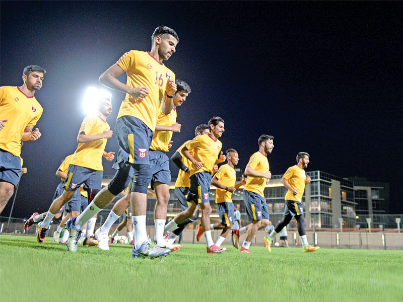 جانب من التدريب الأول لفريق النصر (تصوير نوفل إبراهيم)