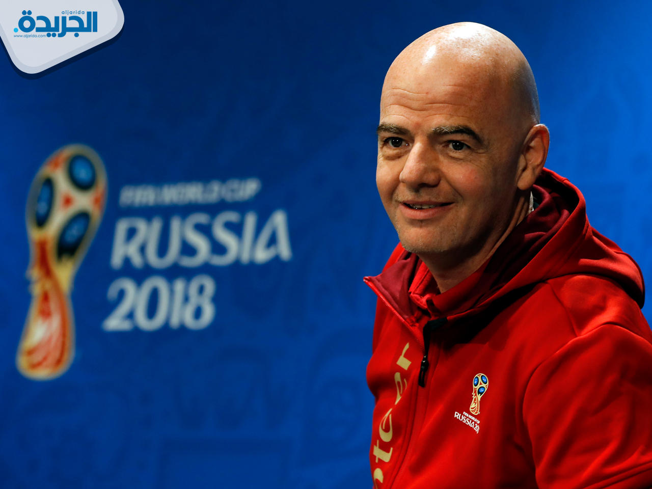 جاني إنفانتينو خلال المؤتمر الصحفي