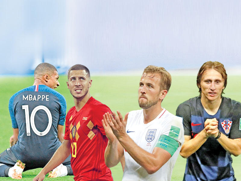 مودريتش - كين - هازارد - مبابي