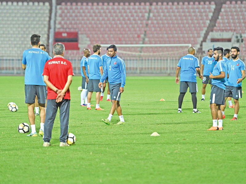 جانب من تدريب سابق للأبيض