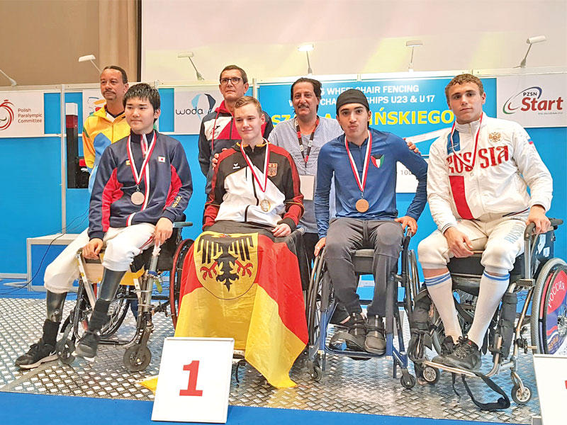 الخالدي على منصة التتويج