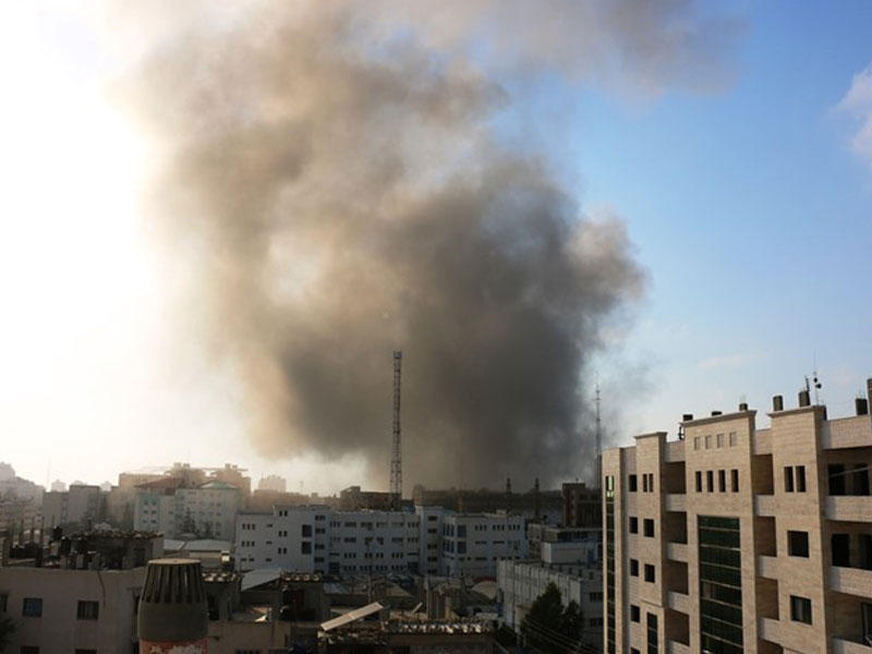 أثار القصف الأسرائيلي علي غزة