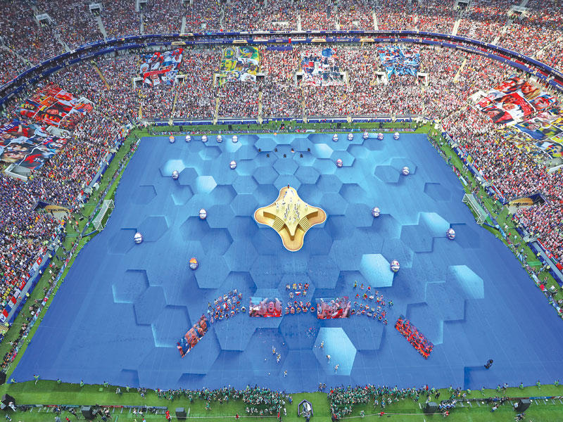 جانب من حفل ختام مونديال 2018