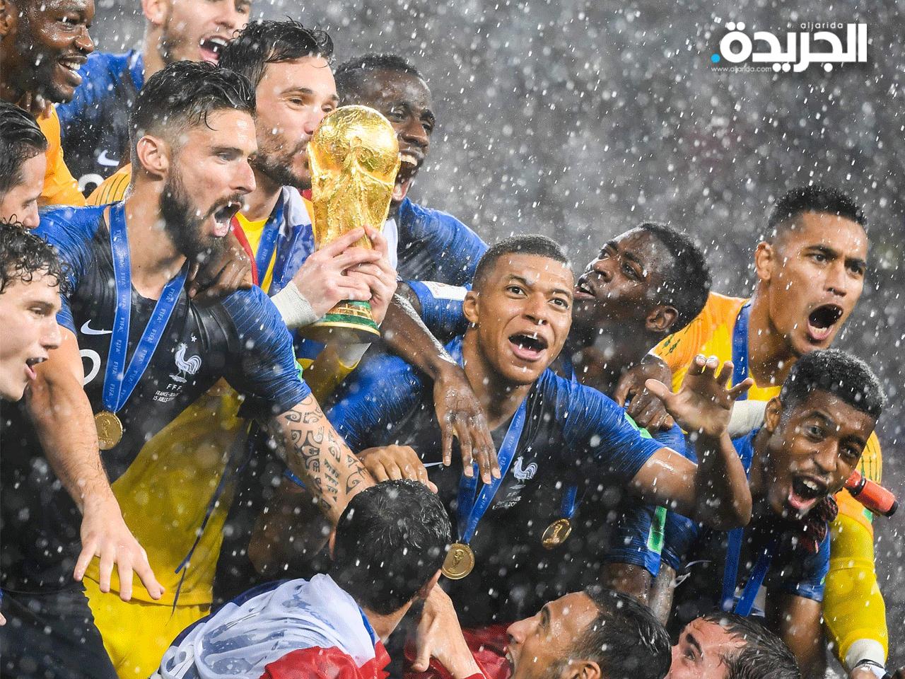 تتويج المنتخب الفرنسي بطل للعالم