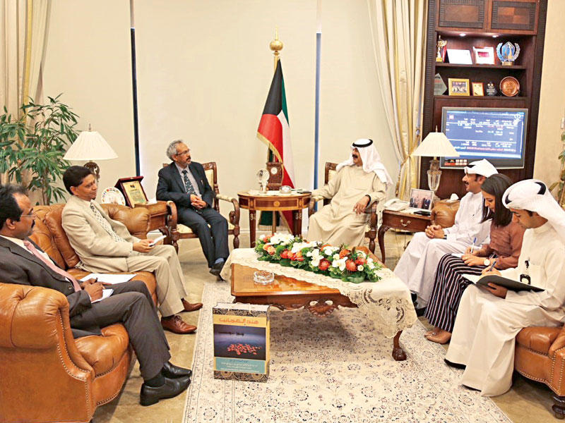 الجارالله مستقبلاً سفير الهند 