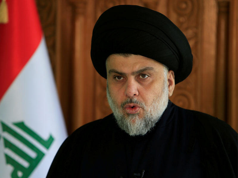 الزعيم الشيعي العراقي مقتدى الصدر 