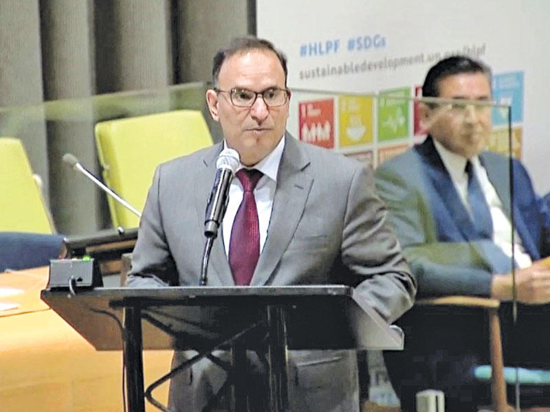 العتيبي يلقي كلمة الكويت في المنتدى السياسيn