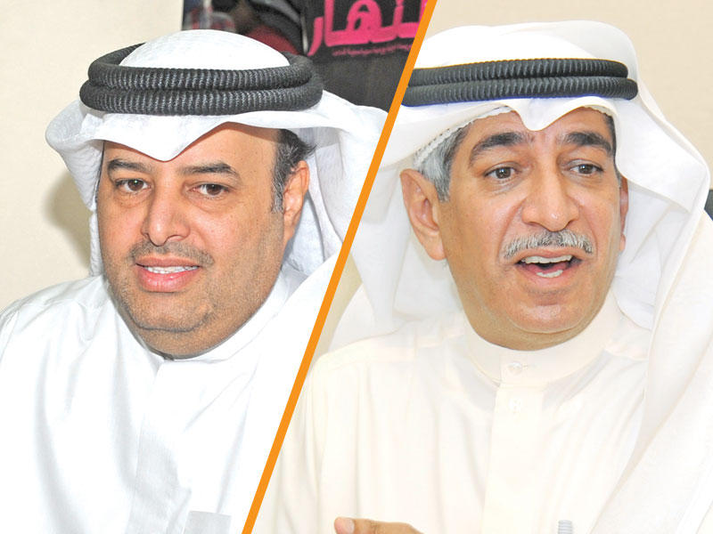 عادل الخرافي  و مبارك الحجرف