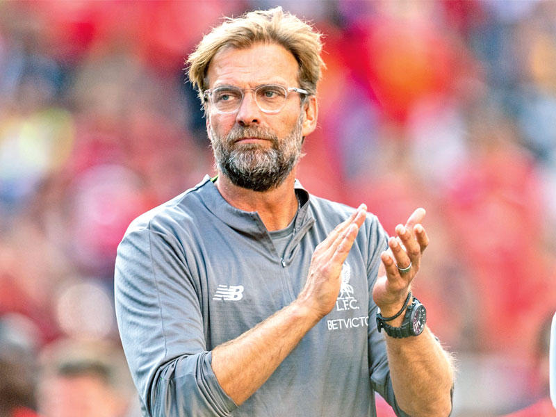  الألماني يورغن كلوب، المدير الفني لنادي ليفربول الإنكليزي لكرة القدم