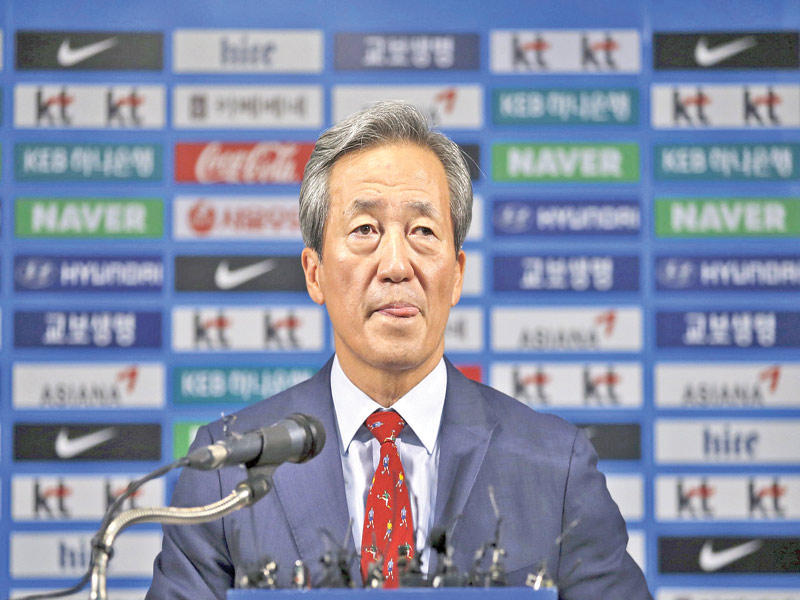 رئيس الاتحاد الكوري الجنوبي لكرة القدم تشونغ مونغ-غيو