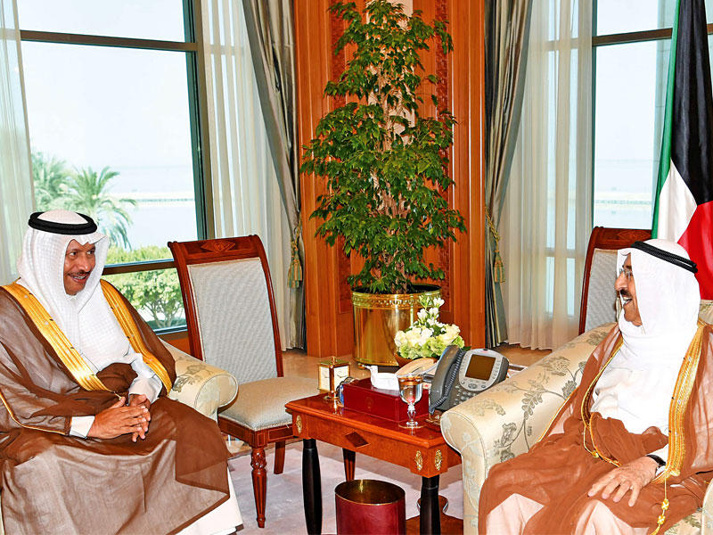 صاحب السمو مستقبلاً المبارك أمس