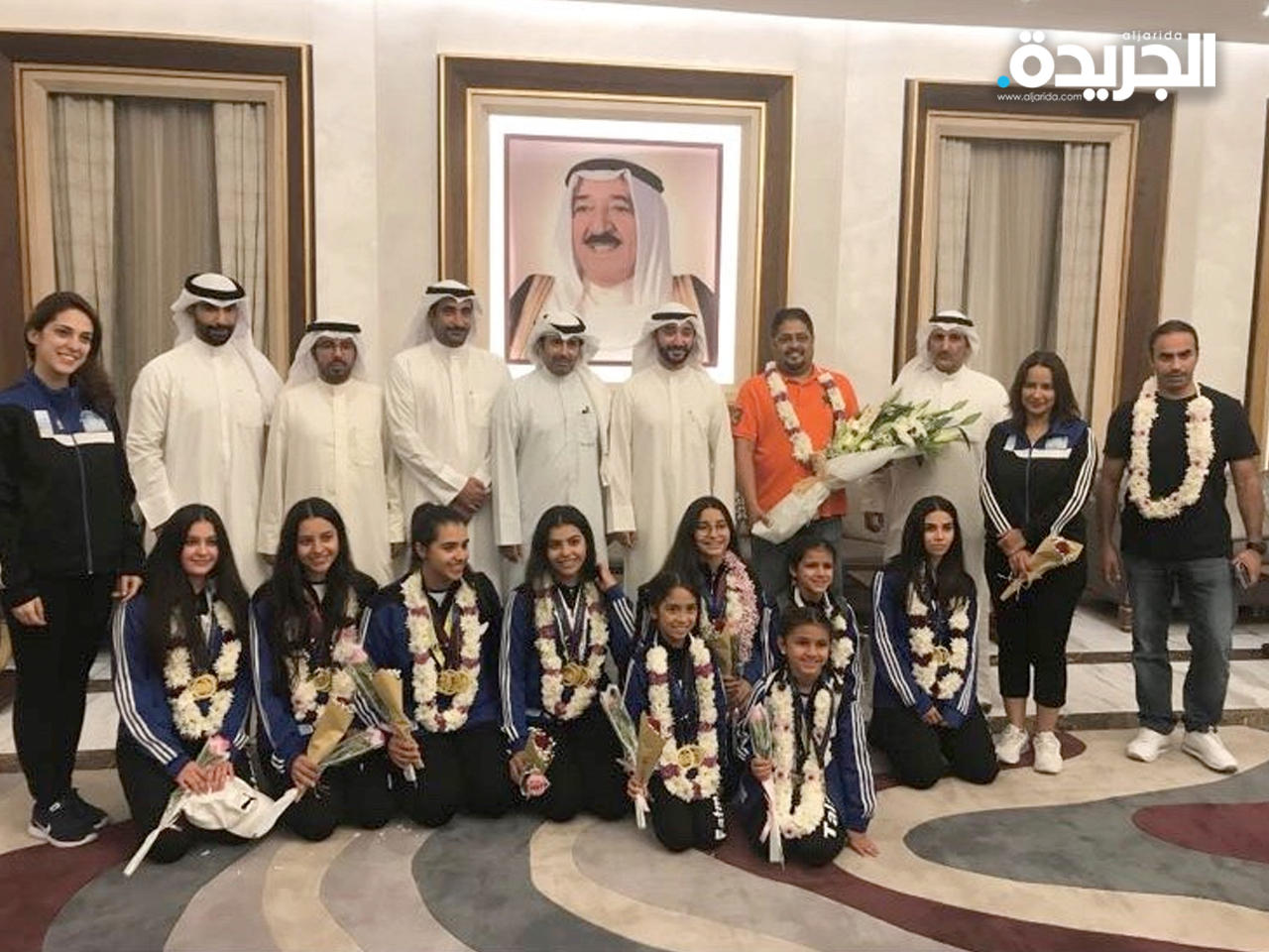 الملا متوسطاً وفد منتخب الكويت لـ «الفيغر» للفتيات