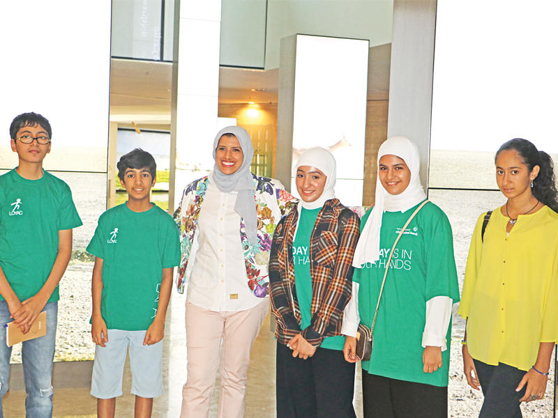 من أجواء إحدى زيارات فريق الصحافة الخضراء الميدانية