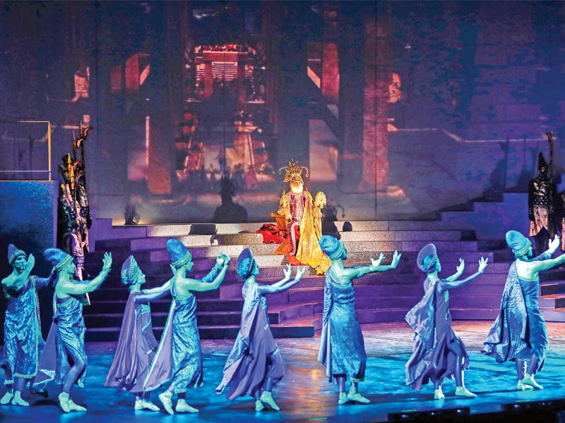 جانب من عرض «فينيقيا الماضي الحاضر» 