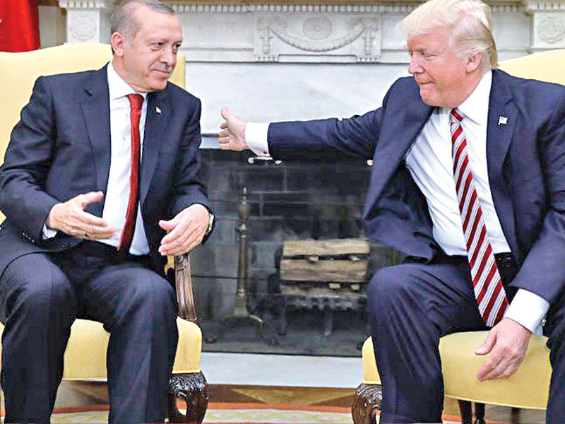 صورة أرشيفية تجمع ترامب وإردوغان