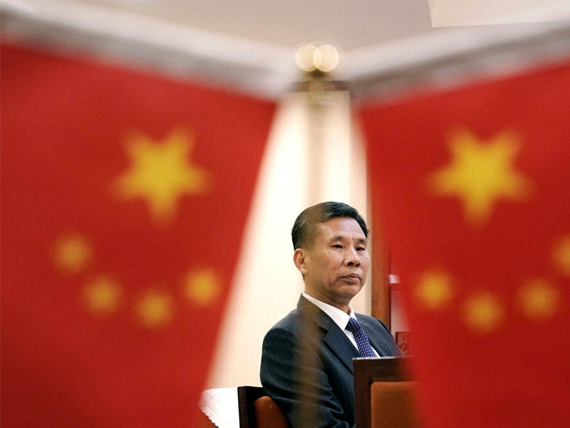 وزير المالية الصيني ليو كون يحضر مقابلة مع رويترز