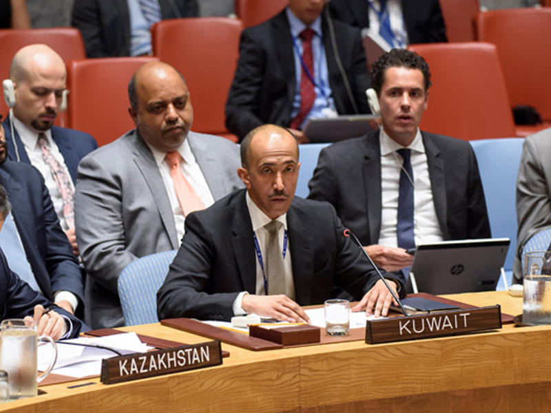 المنيخ يلقي كلمة الكويت