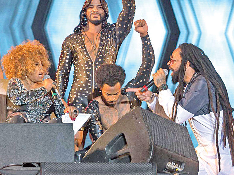 إيلزا سواريش في إحدى حفلاتهاn