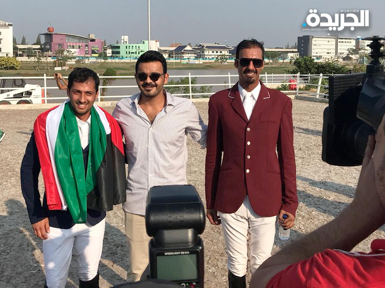 رئيس اللجنة الأولمبية القطرية الشيخ جوعان آل ثاني يهنىء الخرافي