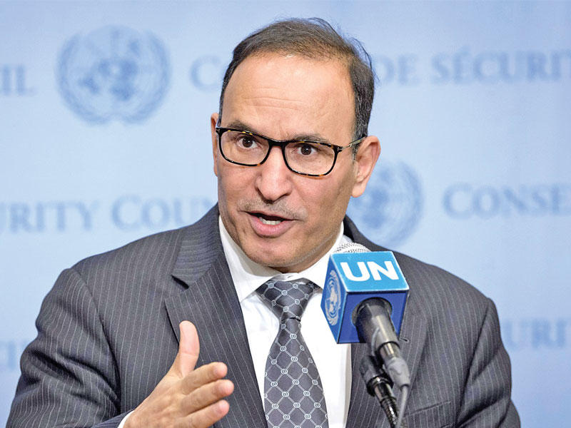 مندوب الكويت الدائم لدى الأمم المتحدة السفير منصور العتيبي