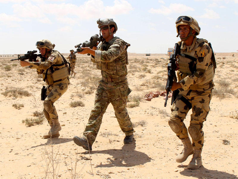 جانب من التدريب المصري - الأميركي