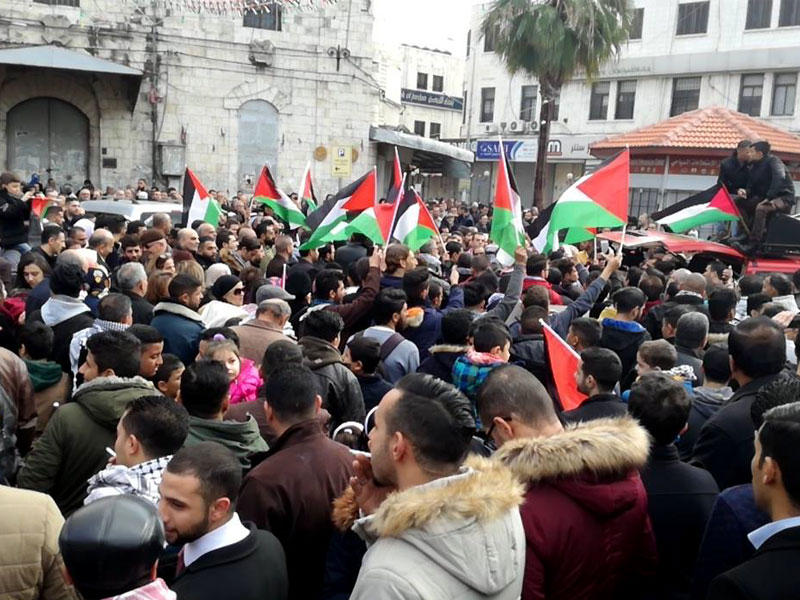 تظاهرات في قطاع غزة احتجاجاً على نقل السفارة الأميركية إلى القدس في مايو الماضي