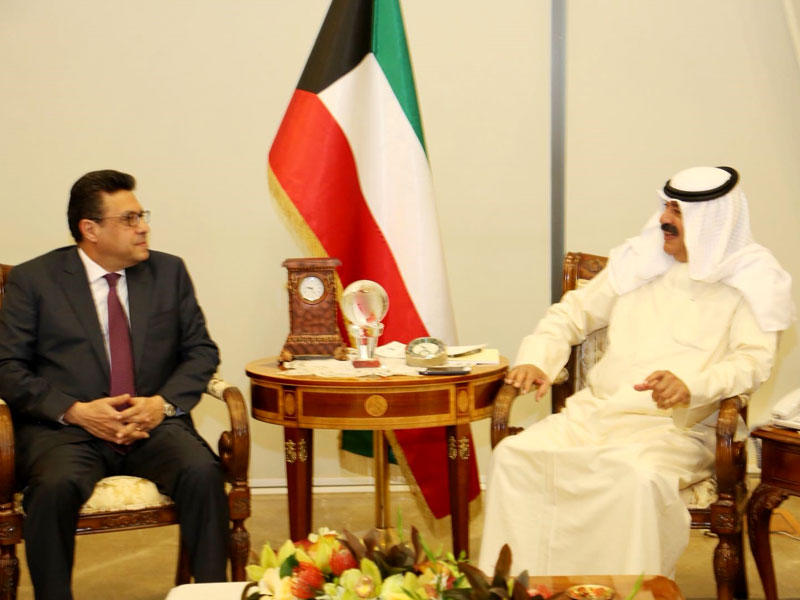 نائب وزير الخارجية الكويتي خالد الجارالله يلتقي السفير المصري لدى دولة الكويت طارق القوني