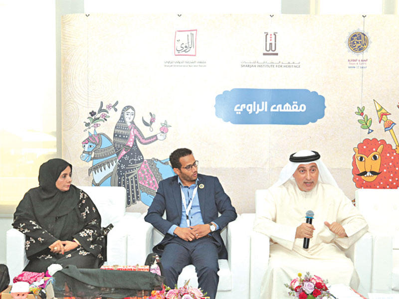 من فعاليات الدورة السابقة لملتقى الشارقة الدولي للراوي 