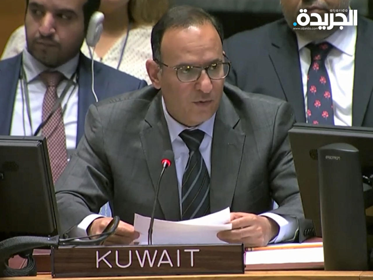 مندوب الكويت الدائم لدى الامم المتحدة السفير منصور العتيبي